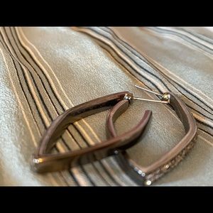 Titanium Deco Studded Hoops